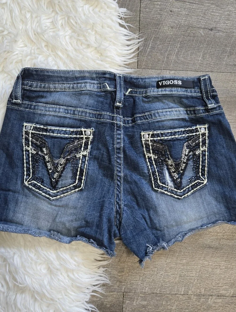 Vigoss Women's Blue Denim Shorts